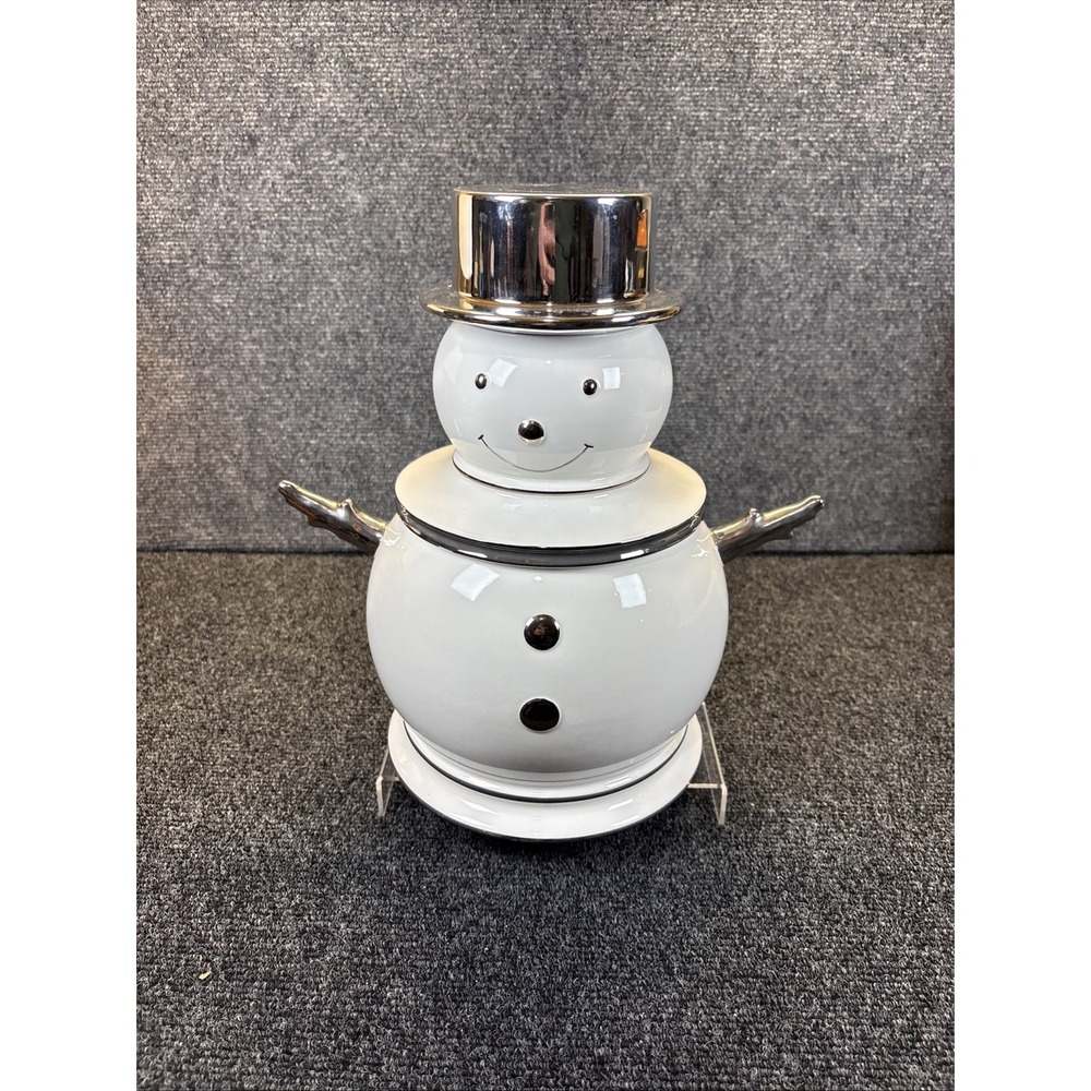 2007~Slatkin & Co.~The Perfect Christmas Snowman Cookie‎ Jar~Harry Slatkin